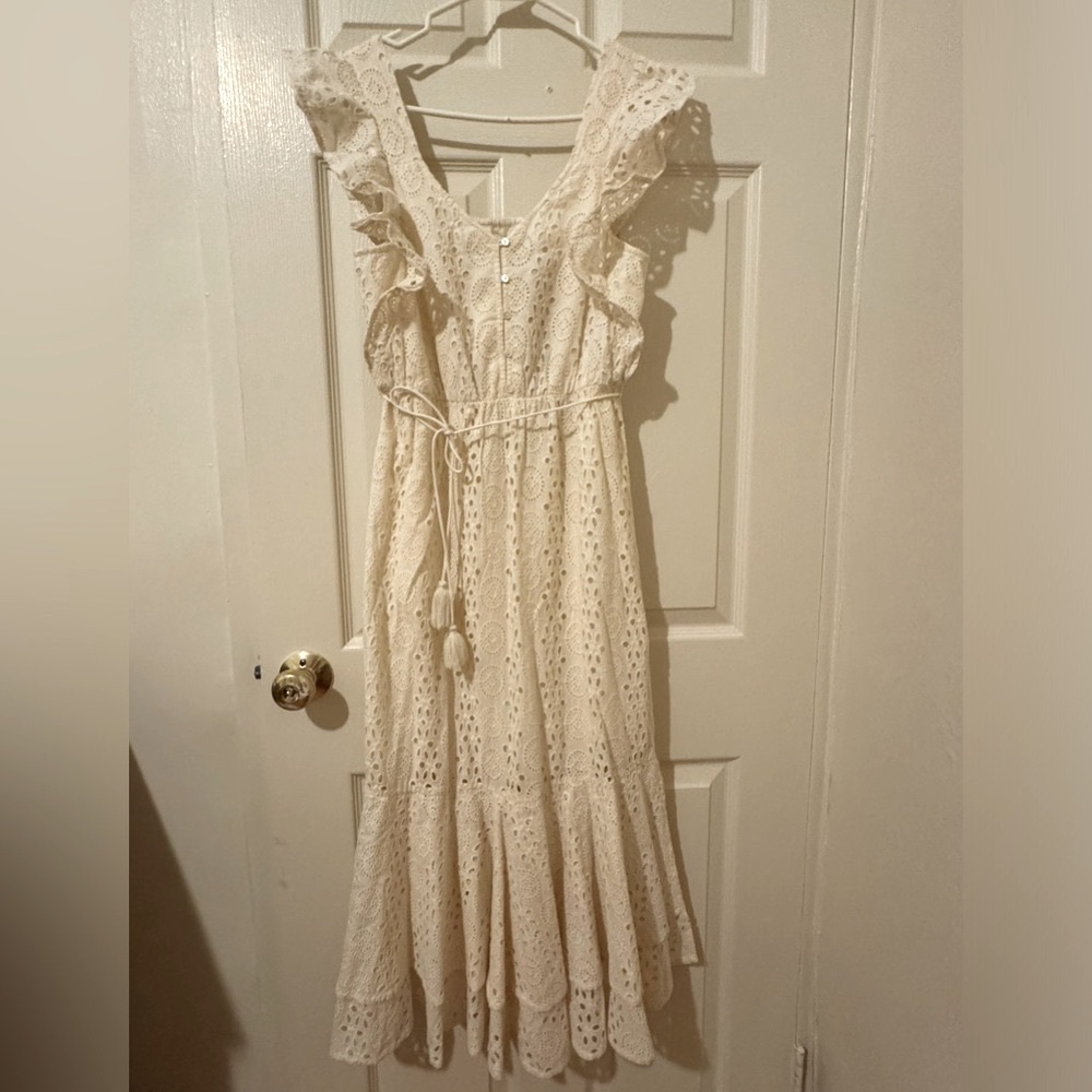 Cleobella Karina Ivory Eyelet Maxi Dress NWT